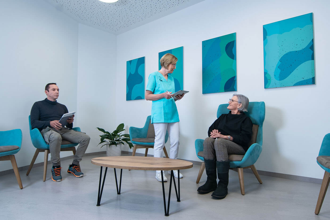 Wartezimmer Assistentin Assistenz Warten Wartezeit Warteraum Patienten