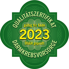 Qualitätszertifikat Darmkrebsvorsorge Zertifizierung